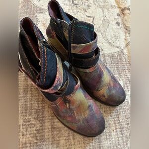 L’Artiste Shazam navy/ multi color Multicolor Ankle Boots for Womens